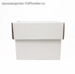 Подробнее... D004 Коробка для бургера микрогофра белая/бурая