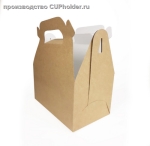 Подробнее... Коробка для пирожных с ручкой